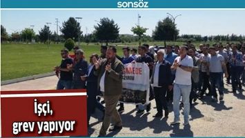 İŞ&Ccedil;İ, GREV YAPIYOR,