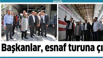 BAŞKANLAR, ESNAF TURUNA &Ccedil;IKTI