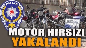MOTOSİKLET HIRSIZI YAKALANDI!
