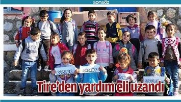 TİRE&rsquo;DEN YARDIM ELİ UZANDI