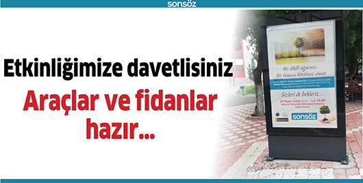 ETKİNLİĞİMİZE DAVETLİSİNİZ