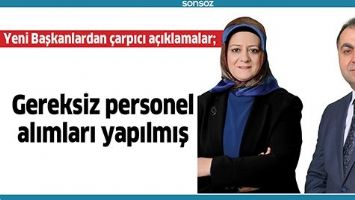 YENİ BAŞKANLARDAN &Ccedil;ARPICI A&Ccedil;IKLAMALAR;