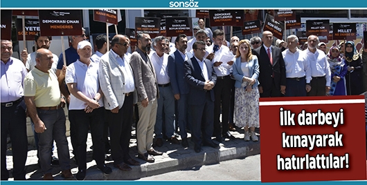 İLK DARBEYİ KINAYARAK HATIRLATTILAR!