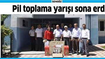 PİL TOPLAMA YARIŞI SONA ERDİ