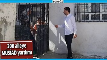 200 AİLEYE M&Uuml;SİAD YARDIMI