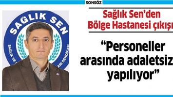 SAĞLIK SEN&rsquo;DEN B&Ouml;LGE HASTANESİ &Ccedil;IKIŞI;
