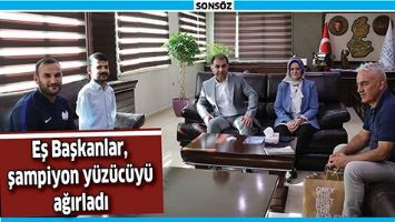 EŞ BAŞKANLAR, ŞAMPİYON Y&Uuml;Z&Uuml;C&Uuml;Y&Uuml; AĞIRLADI