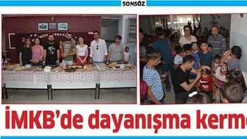 İMKB&rsquo;DE DAYANIŞMA KERMESİ