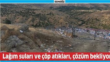 LAĞIM SULARI VE &Ccedil;&Ouml;P ATIKLARI, &Ccedil;&Ouml;Z&Uuml;M BEKLİYOR