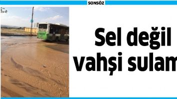 SEL DEĞİL VAHŞİ SULAMA