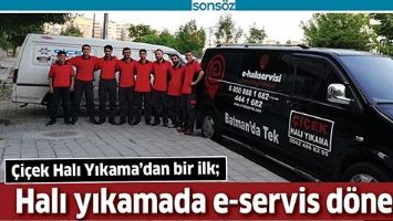 &Ccedil;İ&Ccedil;EK HALI YIKAMA&rsquo;DAN BİR İLK;