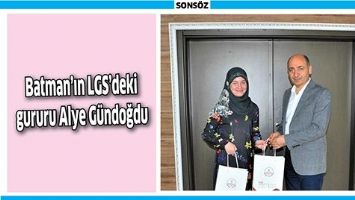 BATMAN&rsquo;IN LGS&rsquo;DEKİ GURURU ALYE G&Uuml;NDOĞDU