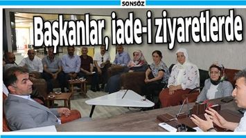 BAŞKANLAR, İADE-İ ZİYARETLERDE