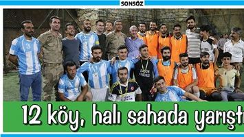 12 K&Ouml;Y, HALI SAHADA YARIŞTI