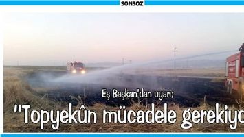 EŞ BAŞKAN&rsquo;DAN UYARI; &ldquo;TOPYEK&Ucirc;N M&Uuml;CADELE GEREKİYOR&rdquo;