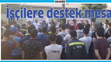 İŞ&Ccedil;İLERE DESTEK MESAJI