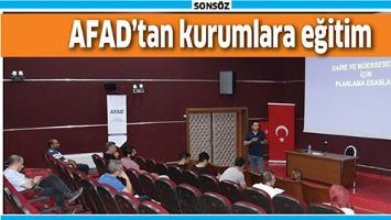AFAD&rsquo;DAN KURUMLARA EĞİTİM