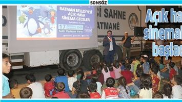A&Ccedil;IK HAVA SİNEMALARI BAŞLADI &ldquo;AMACIMIZ, &Ouml;RNEK BELEDİYECİLİK YAPMAK&rdquo;