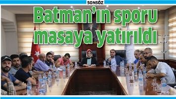 BATMAN&rsquo;IN SPORU MASAYA YATIRILDI