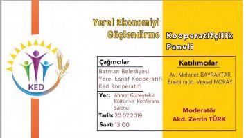 KOOPERATİF&Ccedil;İLİK PANELİ CUMARTESİ G&Uuml;N&Uuml;