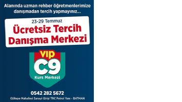 C9&rsquo;DAN TERCİH DANIŞMA MERKEZİ KURULDU