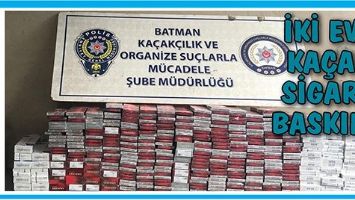 İKİ EVE KA&Ccedil;AK SİGARA BASKINI!