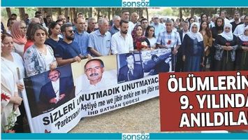 &Ouml;L&Uuml;MLERİNİN 9. YILINDA ANILDILAR