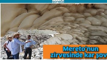 MERETO&rsquo;NUN ZİRVESİNDE KAR ŞOVU