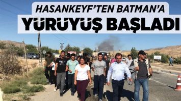 HASANKEYF'TEN BATMAN'A Y&Uuml;R&Uuml;Y&Uuml;Ş BAŞLADI