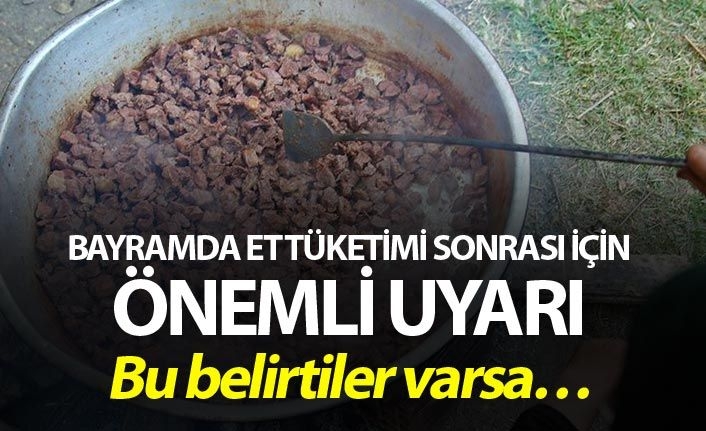 Bayramda et t&uuml;ketimi sonrası alerji uyarısı