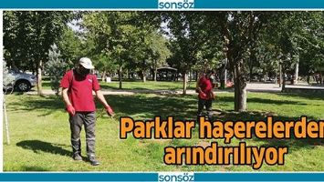PARKLAR HAŞERELERDEN ARINDIRILIYOR