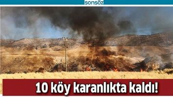 DUYARSIZ &Ccedil;İFT&Ccedil;İ ANIZ YAKTI, 10 K&Ouml;Y KARANLIKTA KALDI!