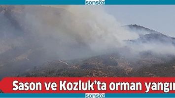 SASON VE KOZLUK&rsquo;TA ORMAN YANGINI