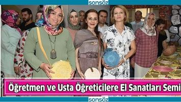 &Ouml;ĞRETMEN VE USTA &Ouml;ĞRETİCİLERE EL SANATLARI SEMİNERİ