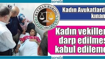 KADIN AVUKATLARDAN KINAMA;