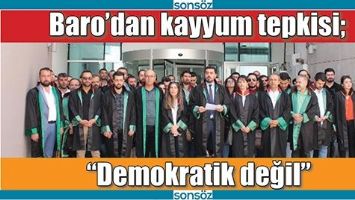 BARO&rsquo;DAN KAYYUM TEPKİSİ;