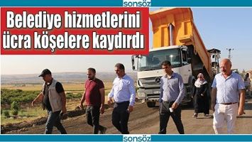 BELEDİYE HİZMETLERİNİ &Uuml;CRA K&Ouml;ŞELERE KAYDIRDI
