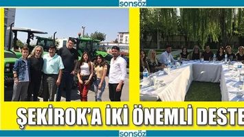 ŞEKİROK&rsquo;A İKİ &Ouml;NEMLİ DESTEK