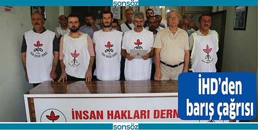 İHD&rsquo;DEN BARIŞ &Ccedil;AĞRISI