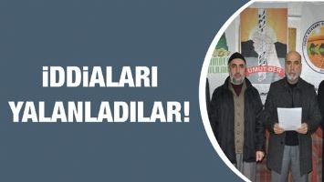 İDDİALARI YALANLADILAR!