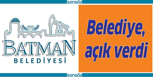 BELEDİYE, A&Ccedil;IK VERDİ