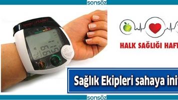 SAĞLIK EKİPLERİ SAHAYA İNİYOR