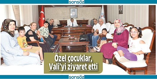 &Ouml;ZEL &Ccedil;OCUKLAR, VALİ&rsquo;Yİ ZİYARET ETTİ