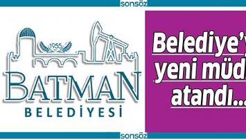 BELEDİYE&rsquo;YE YENİ M&Uuml;D&Uuml;R