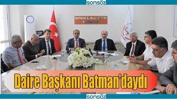 DAİRE BAŞKANI BATMAN&rsquo;DAYDI