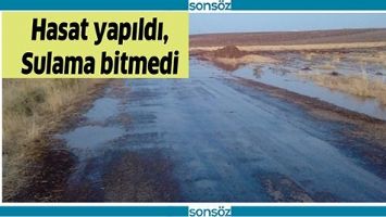 HASAT YAPILDI, SULAMA BİTMEDİ