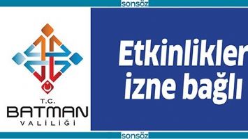 ETKİNLİKLER İZNE BAĞLI