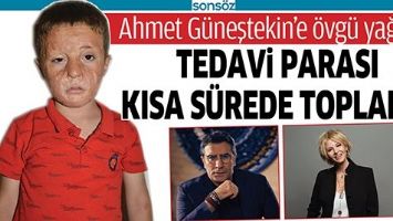 TEDAVİ PARASI KISA S&Uuml;REDE TOPLANDI