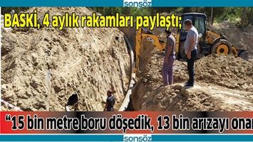 BASKİ, 4 AYLIK RAKAMLARI PAYLAŞTI