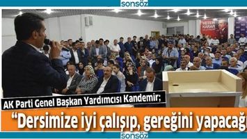 &ldquo;DERSİMİZE İYİ &Ccedil;ALIŞIP, GEREĞİNİ YAPACAĞIZ.&rdquo;